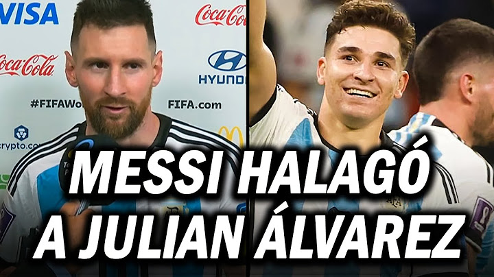 "Nadie se esperaba que hiciera lo que hace" MESSI HALAGÓ a JULIAN ÁLVAREZ