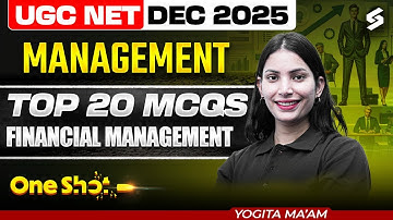 UGC NET Management Paper 2 | Financial Management UGC NET MCQs | UGC NET Management By Yogita Mam