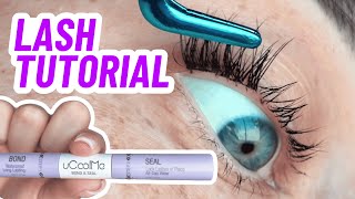 uCoolMe Lash Bond and Seal | Home DIY Lash Cluster Tutorial Demo | Black Waterproof Eyelash Glue