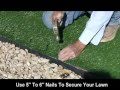 Realgrass at Home Depot Synthetic Artificial Turf Installation