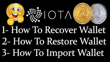 How To Recover IOTA Wallet with Backup File | Firefle IOTA Wallet