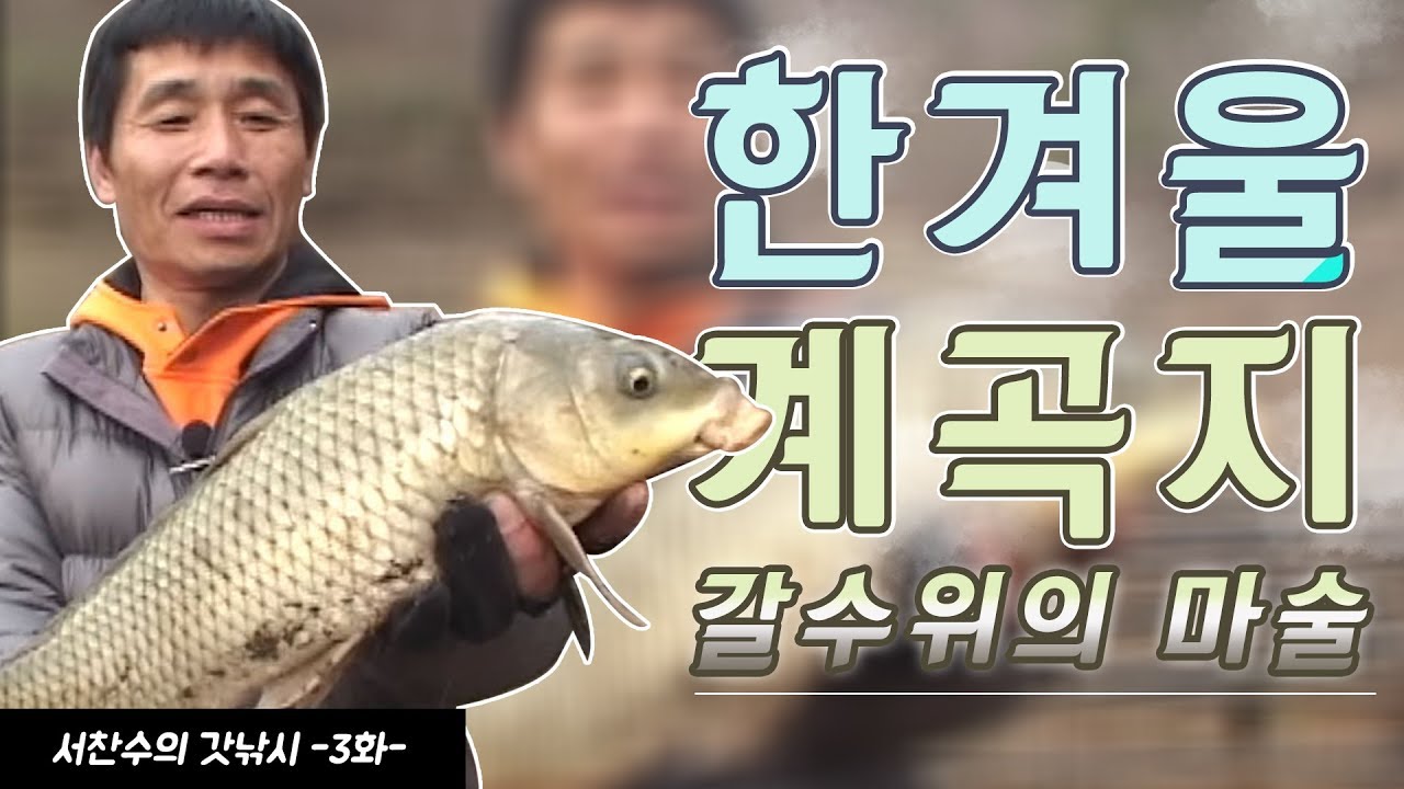 [FTV한국낚시채널]  서찬수의 갓낚시 3회 '한겨울 계곡지 갈수위의 마술' 추모 영상, 안내병 채비