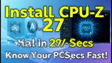 Install & Use CPU-Z in 27 Seconds | Check PC Hardware Info Fast