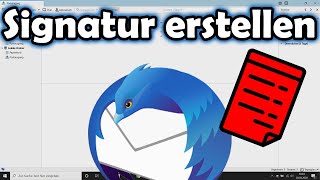 Mozilla Thunderbird Signatur einstellen (Text, Bild, HTML)