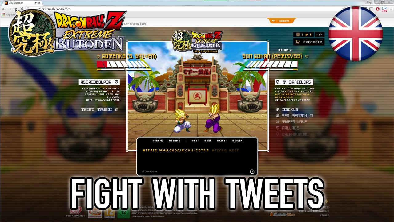 Dragon Ball Z: Extreme Butoden - 3DS - Fight with Tweets! (English)