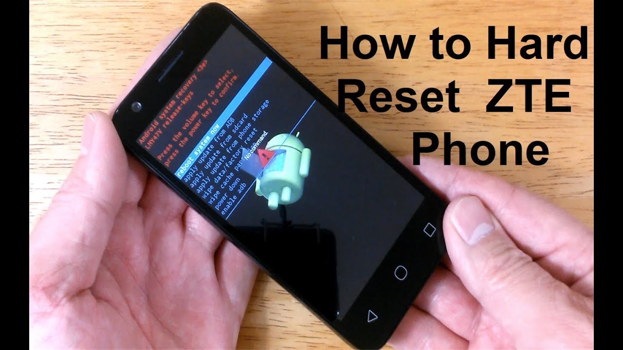 How to reset ZTE Phone to factory settings - How to open ...