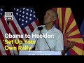 Obama Challenges Heckler During Arizona Campaign Rally