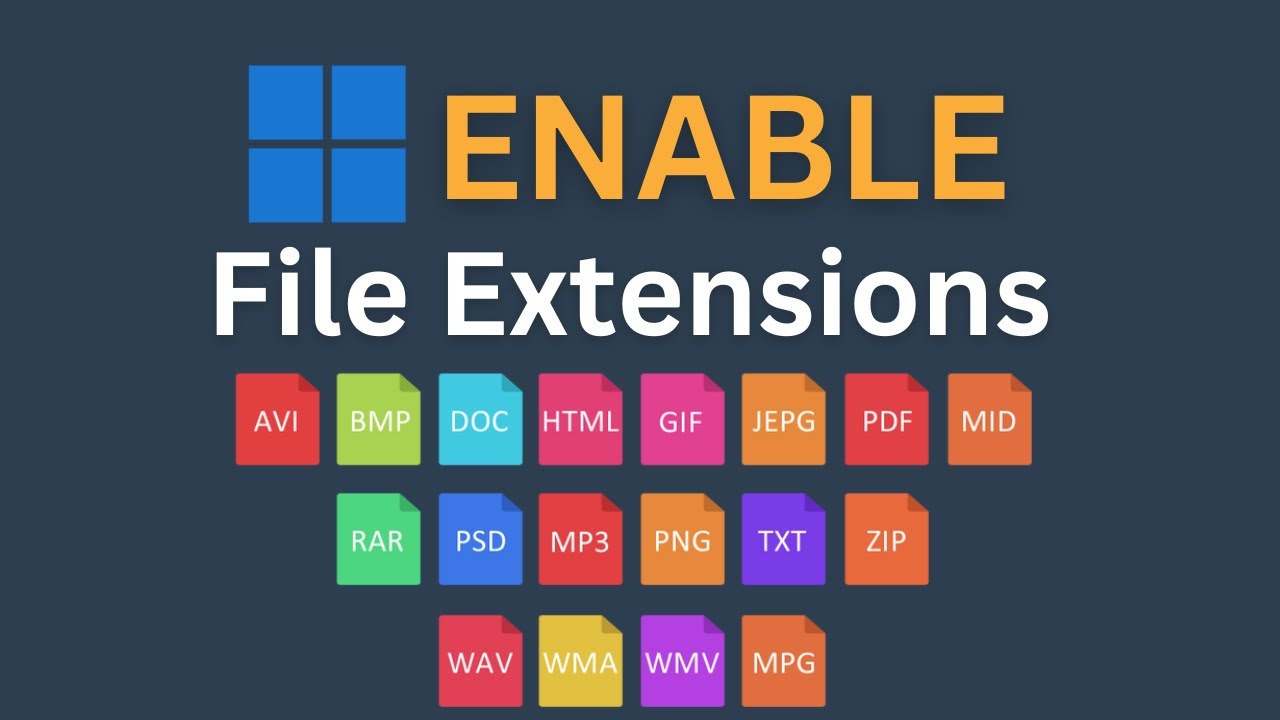 Как включить отображение расширений файлов в Windows 11