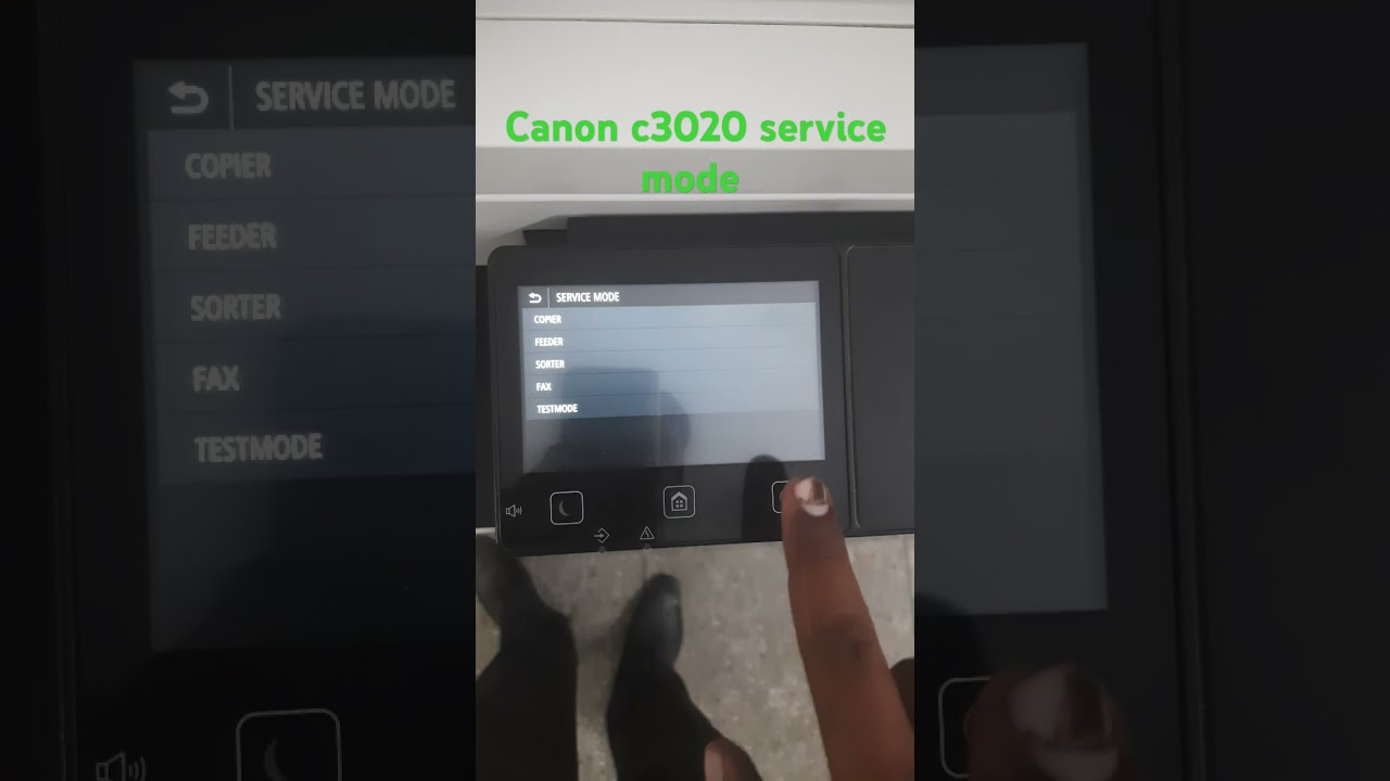 Canon C3020 service mode  