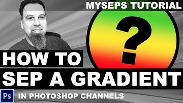 How to color separate a gradient in Photoshop channels for screen printing