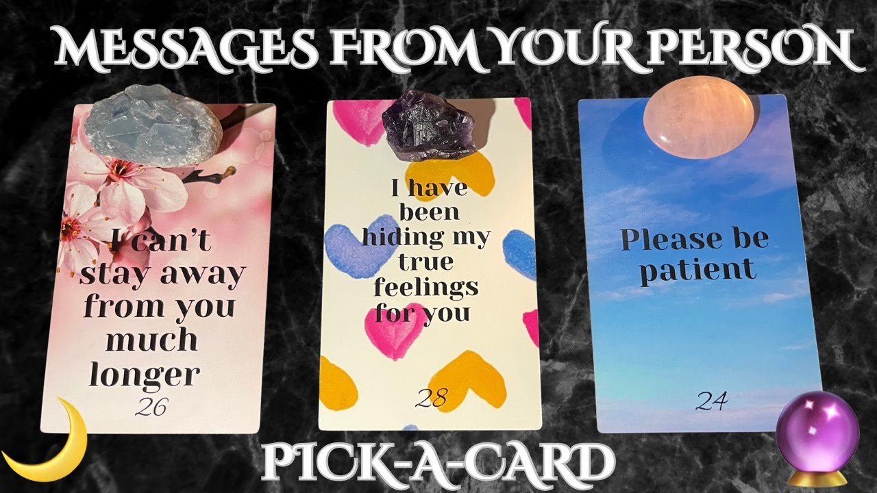 ❤️🔮Messages from your person❤️PICK-A-CARD✨🌙TIMELESS❤️LOVE READING#tarot #pickacard