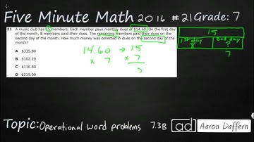7th Grade STAAR Practice Operational Word Problems (7.3B - #2)