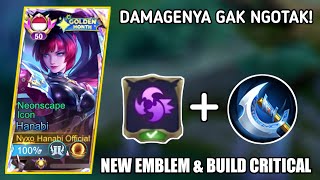 HANABI NEW EMBLEM &amp; BUILD CRITICAL TERSAKIT 2026 - DAMAGENYA GAK NGOTAK! TOP GLOBAL HANABI - MLBB