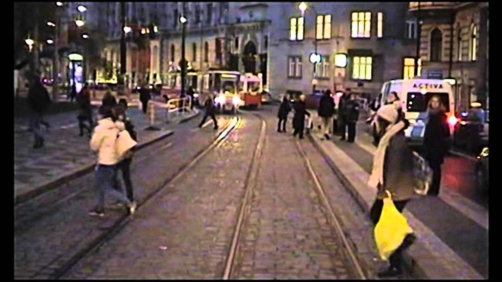 PRAGUE, tram line 26 in driver cab. KOKO verze