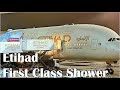 Etihad First Class Shower - A380 AUH-SYD