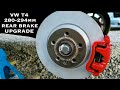 VW T4 TRANSPORTER 280 to 294mm Rear Brake Upgrade + Bigg Red