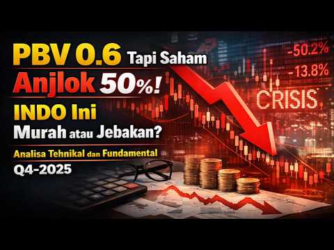 PBV 0.6 Tapi Saham Anjlok 50%! INDO Ini Murah atau Jebakan?