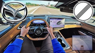 2025 Mazda 6e 258HP | POV Top Speed Drive on No Speed Limit German Autobahn