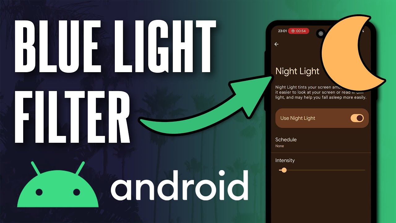 How to Turn ON Blue Light Filter on Android Phone (Night Light) - YouTube