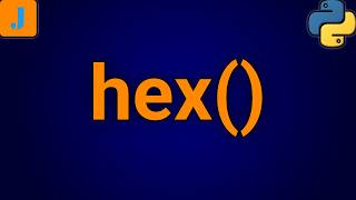 Python hex Function