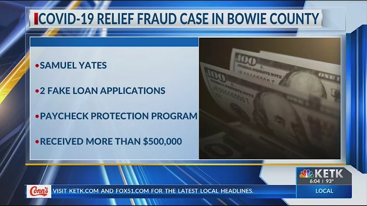 East Texas man charged for $5 million fraud of COVID-19 relief fund