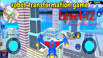 jet 🤖 robot car transformation:-robot car game 🎮 Level-12