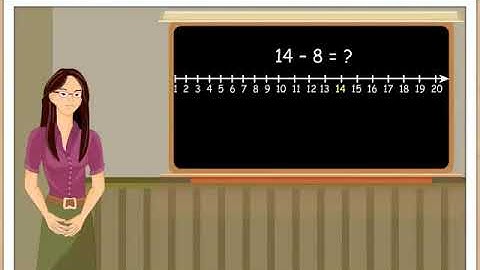 Subtraction on Number Line  Subtraction up to 20  CBSE Class 1 Maths