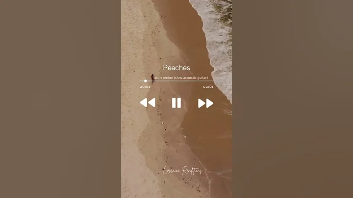 Peaches -Justin bieber (lorraine cover)