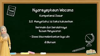 BASA SUNDA KELAS 3 TEMA 5 KAULINAN JEUNG OLAHRAGA