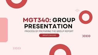 MGT340 GROUP PRESENTATION (BA1115G)