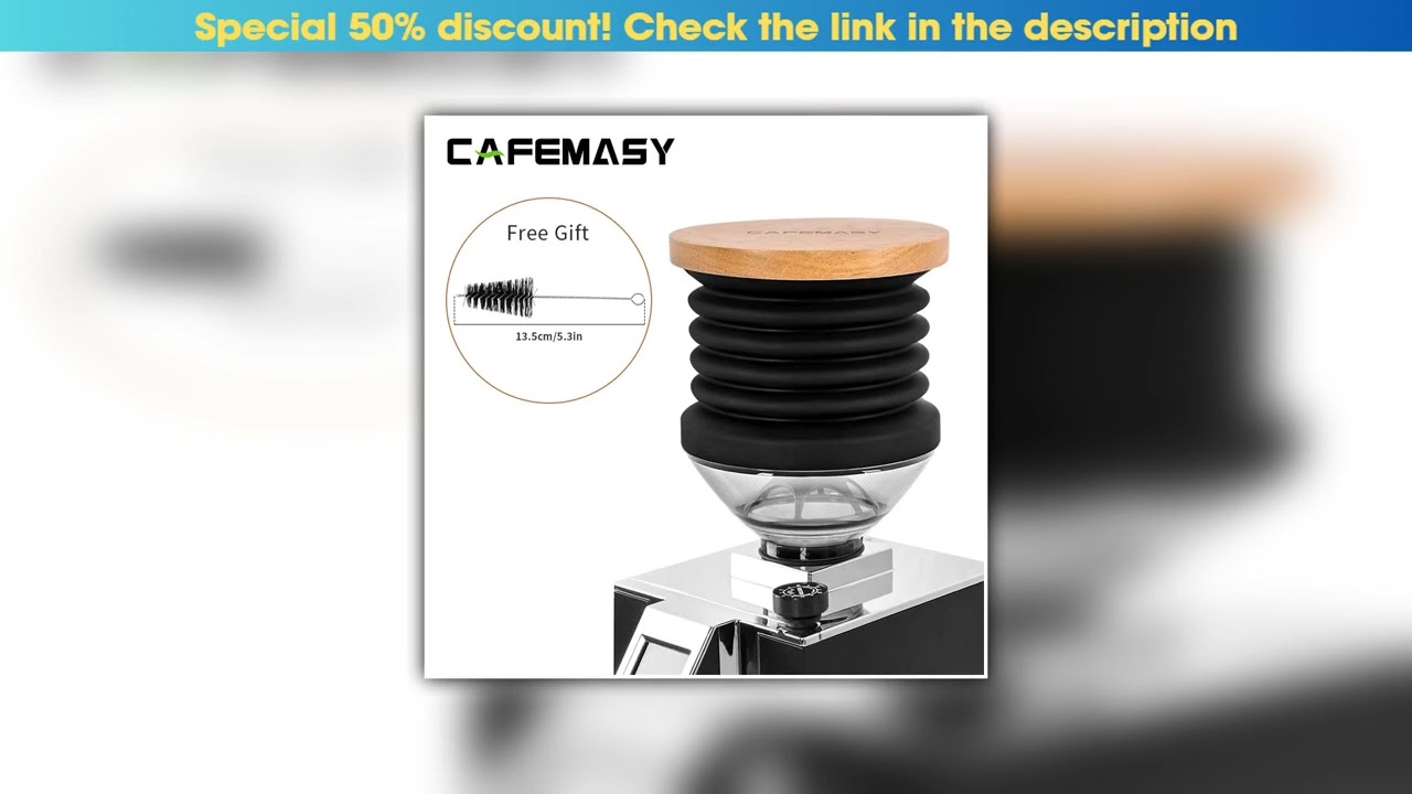 Best CAFEMASY Coffee Beans Grinder Single Dose Hopper And Bellows Coffee Grinder Bean Bin Blowing C