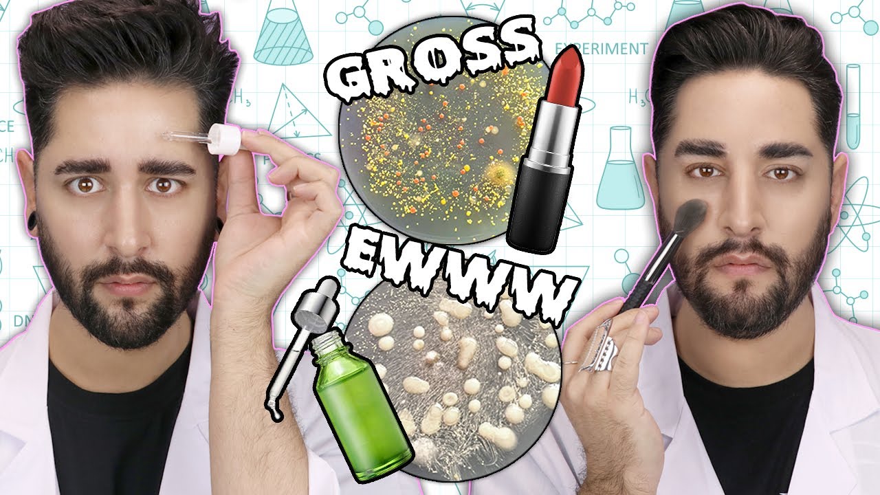 Testing Our Makeup & Skincare For Bacteria! 💜🖤 The Welsh Twins - YouTube