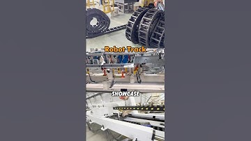 🚀 Robot Track Showcase: Work Operation and Factory Materials#track #tracksystem #rail #railsystem
