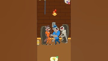 😱 Mummy Surprise in Jail Escape! 🧟‍♂️🚓🐺 | #PrankPolice #Shorts 🔥