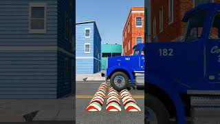 Tanker Trucks vs Speed Bumps #shorts #shortsfeed #speedbumps #beamngdrive #gaming #ytshorts #truck