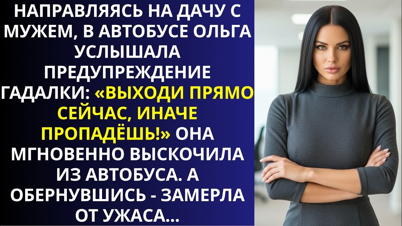 Я ехала с мужем на дачу в автобусе, когда гадалка прошептала  «Срочно выходи»…