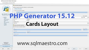 PHP Generator 15.12 new features. Part 3. Cards Layout