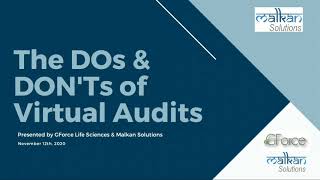 Webinar- Virtual audits Do's and Don'ts