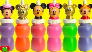 gold mickey and minnie mouse slime surprises