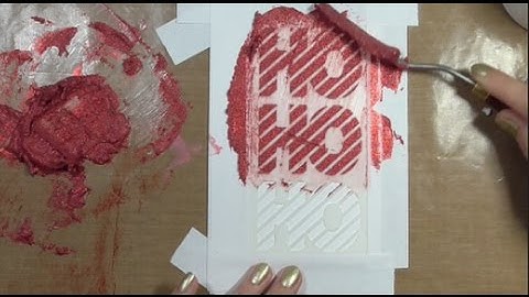 Day 4 - DIY glitter texture paste