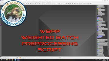 PixInsight - WBPP or Weighted Batch PreProcessing
