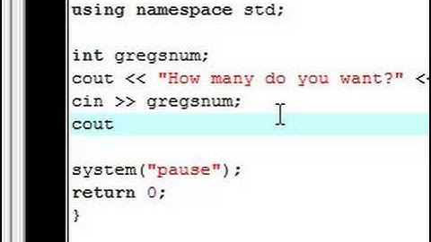 C++ Tutorial - 5 - cin and User Input