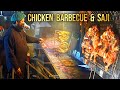 Street Food Chicken Barbecue and Saji | Yaseen Shop Board Bazar | Peshawar Street Food