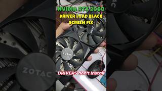 Nvidia RTX 2060 Driver Load Black Screen Fix | Graphics Card Repair