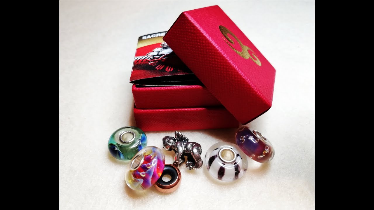 OHM Sacred Heart Bead 2.0 Demo, With Added Trollbeads and Elfbeads