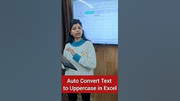 Auto convert Text to Uppercase in Excel 📋💥📃 #excelvali #anjnicomputereducation #edit #entertainment