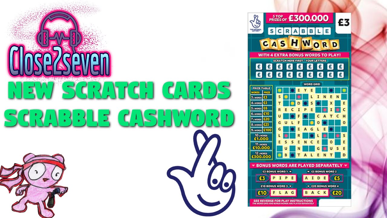 New Scratch Cards With Scrabble Cashword 