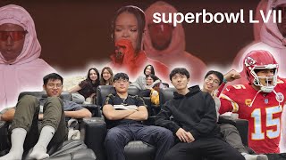 my first superbowl watch party │ RIHANNA HALFTIME REACTION, SUPERBOWL PARTY (vlog #2)