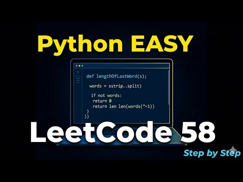 LeetCode 58 Explained Simply 🔥 Length of Last Word | Python Easy Explanation | CodeEra-Tech