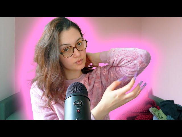 ASMR fabric scratching (new pjs)